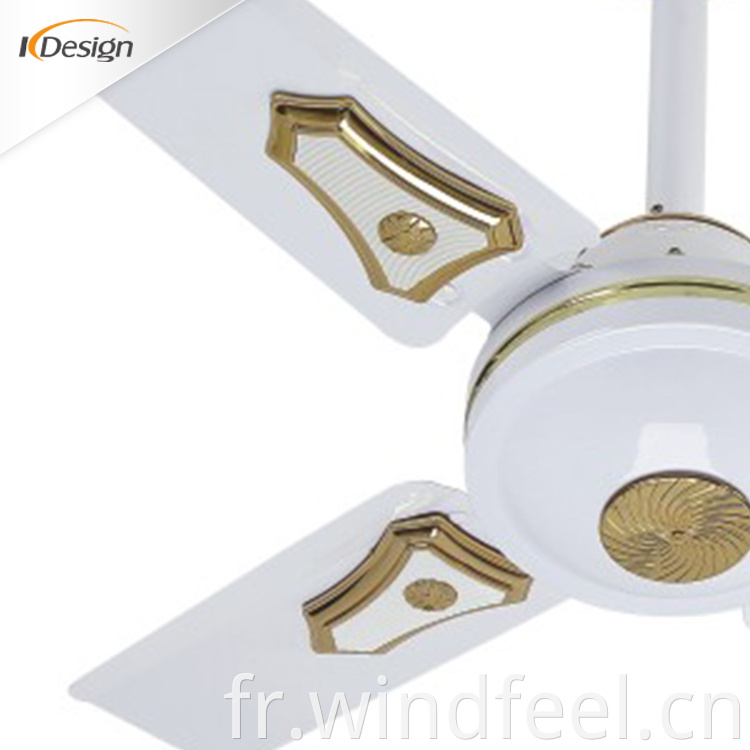 Petits ventilateurs de plafond blancs uniques sans feux de plafond de 24 pouces Ventilateur de plafond Multi style Multi style